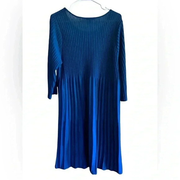 Eileen Fisher Wool Ribbed Knit Dress Size L - Picture 2 of 15